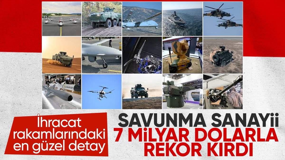 Savunma sanayisinden 2024 yılında ihracat rekoru